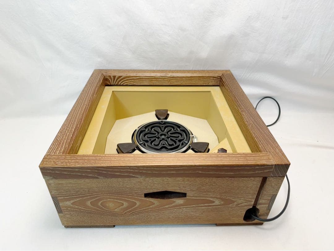 ほぼ未使用 茶道具 野々田式 女桑置炉L-904丸型熱板菊池政光造 阿弥陀堂釜