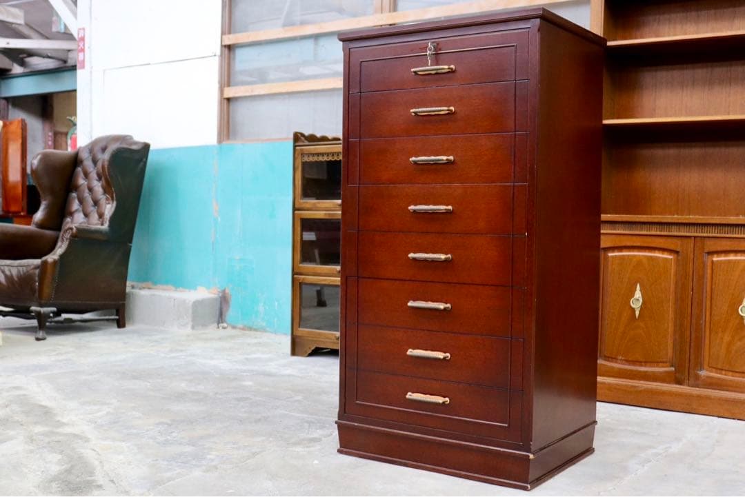 GMHH509C○メープル不二屋 神戸洋家具 クラシック 8段チェスト チェ