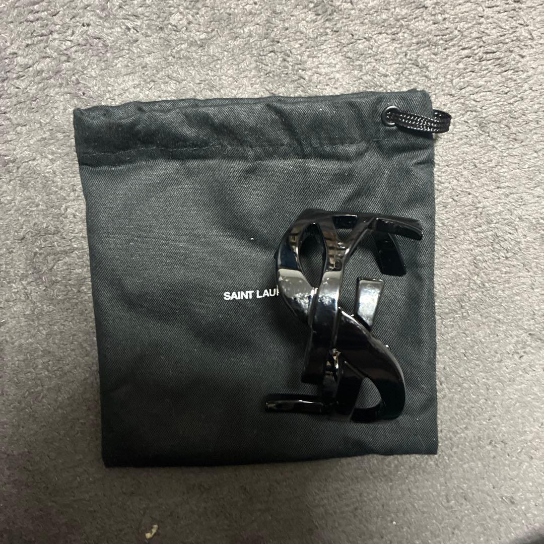 サンローラン　カサンドラ　ロゴ　ysl バングル　ブレスレット　0710