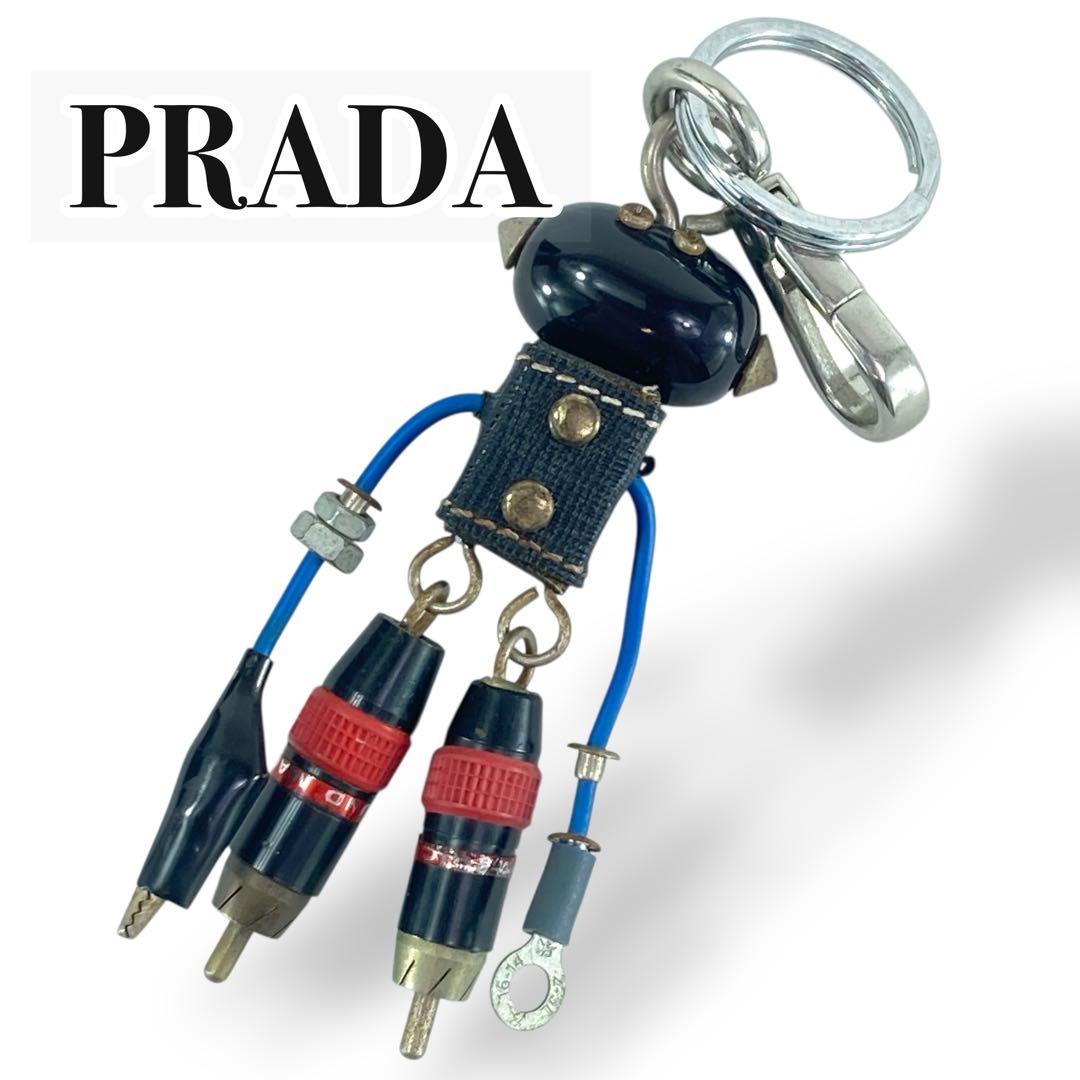 【希少】PRADA プラダ　ロボット　エドワード　キーホルダー　ブラック