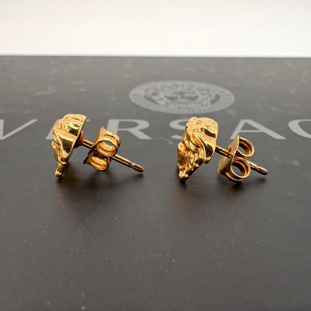 極美品 ヴェルサーチ ピアス メドゥーサ ゴールド アクセサリー メデューサ