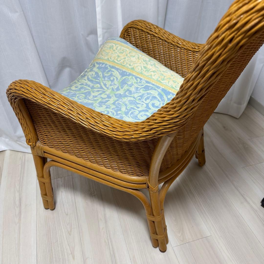 美品　アンティークレトロ品　ラタンチェア