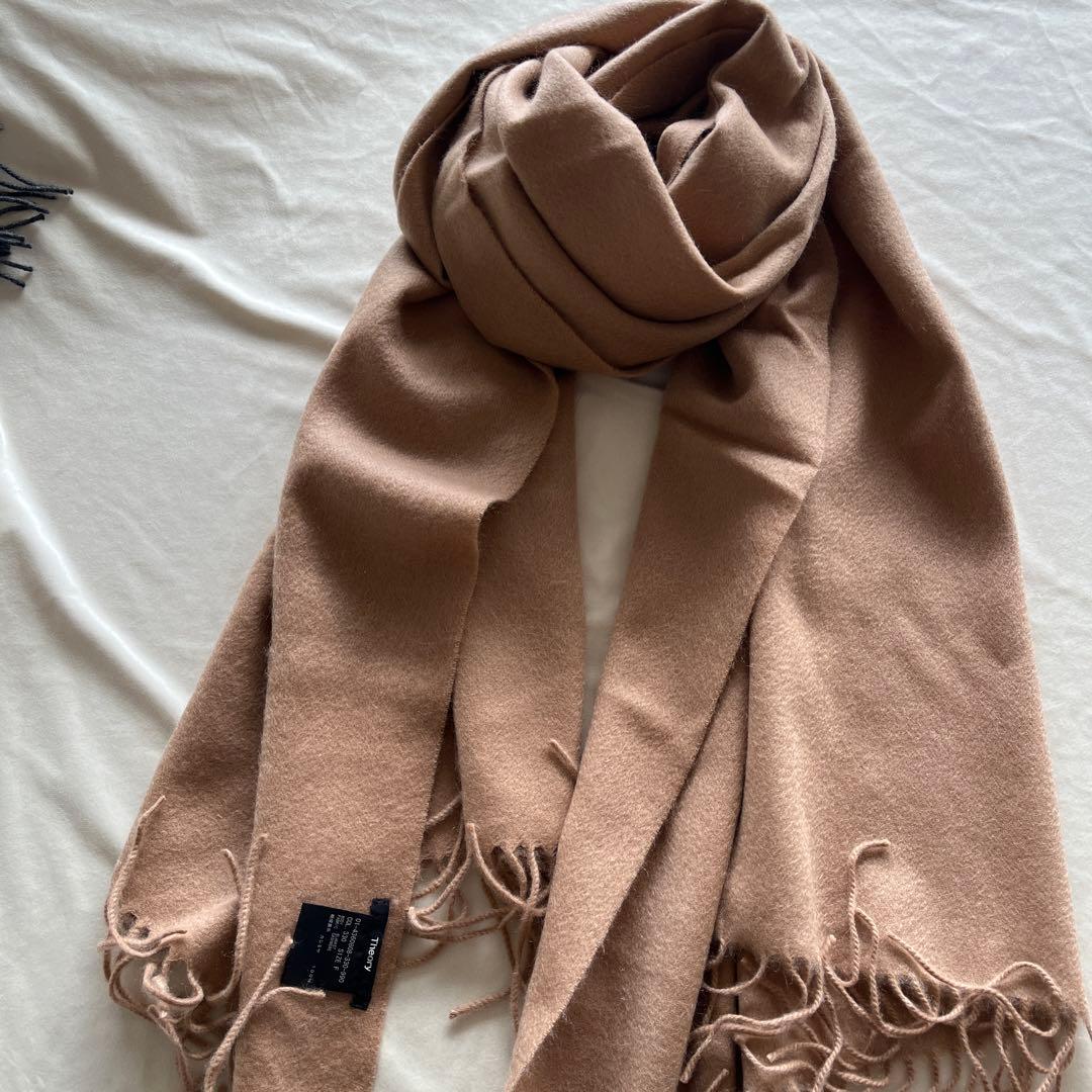 Theory ベージュ ストール サイズF 美品