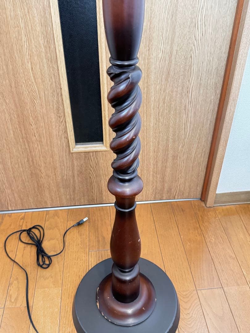 木製フロアスタンド レトロ調
