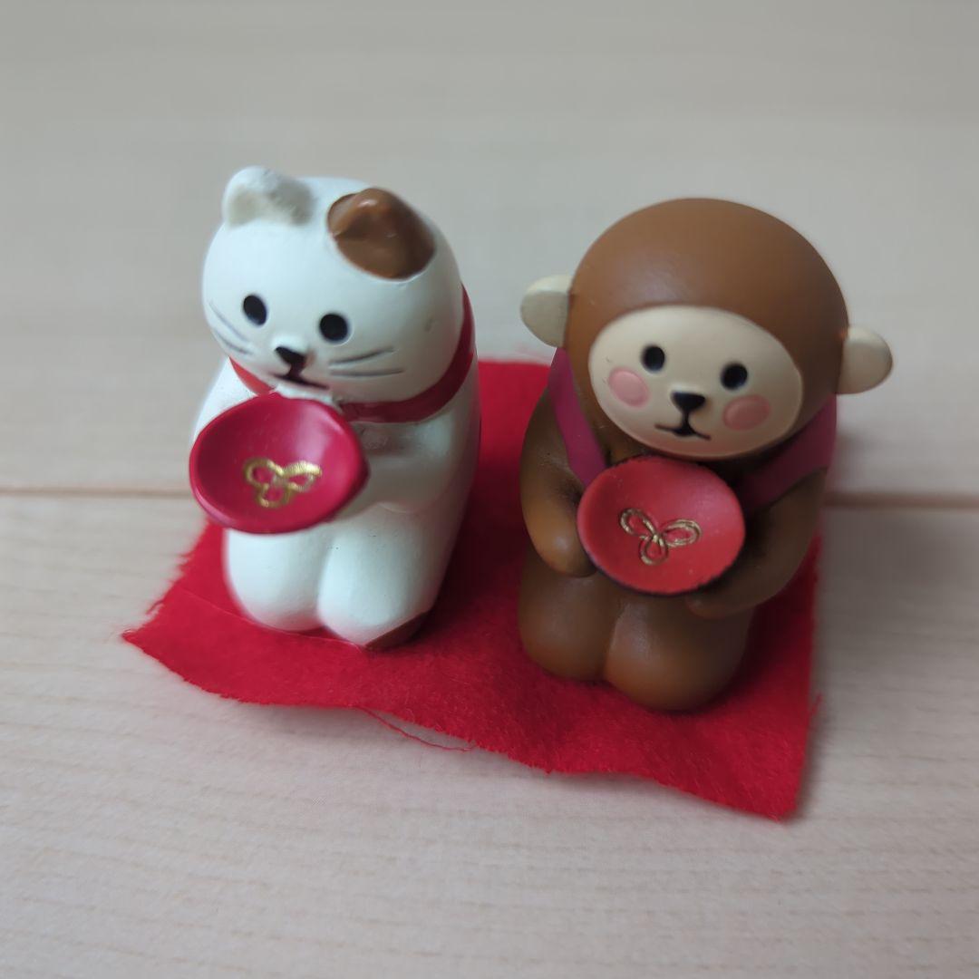 コンコンブル　ごろ寝　さる　ねこ　お正月　正座　ねこ　さる　まとめ売り