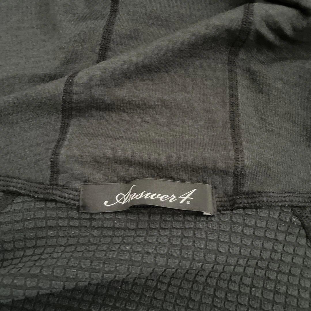 Answer4 パワーグリッド フルジップ フーディ Mサイズ　ブラック