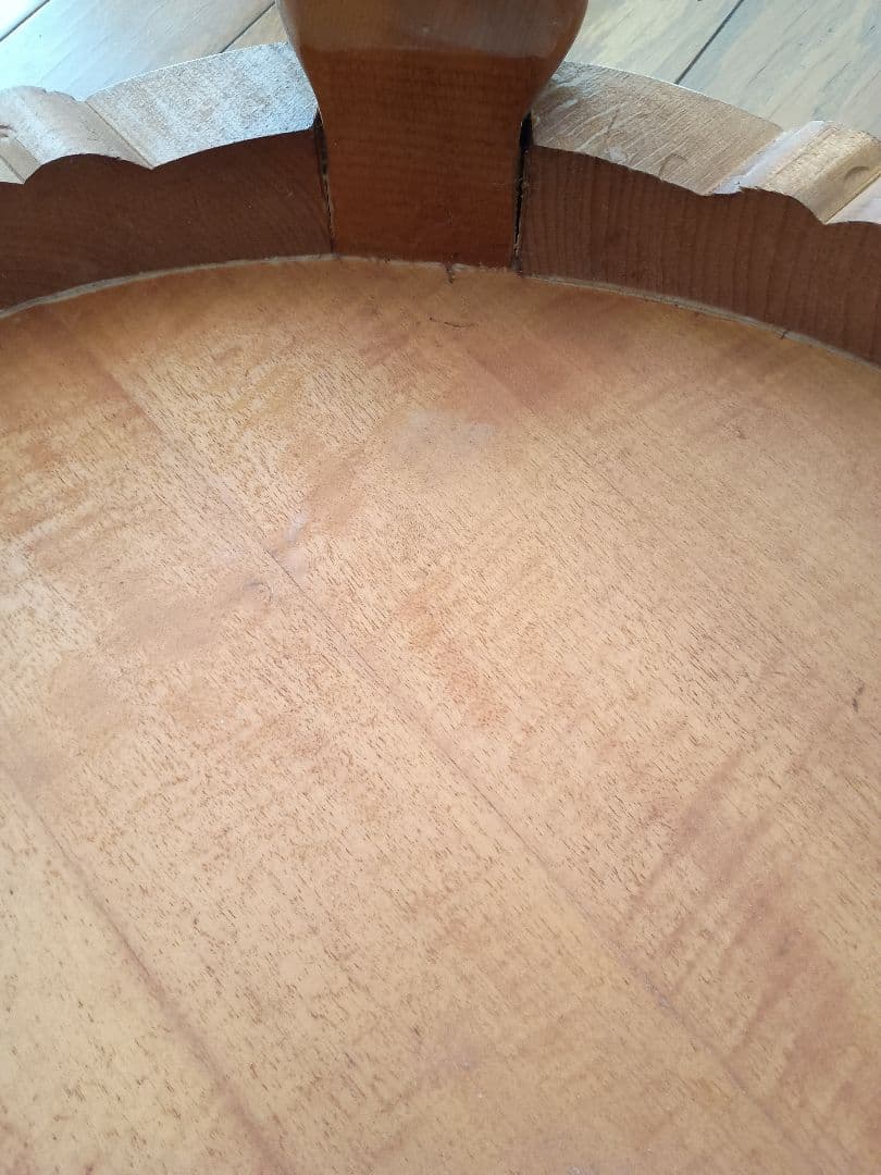 象嵌加工　イタリア製猫足　木製テーブル