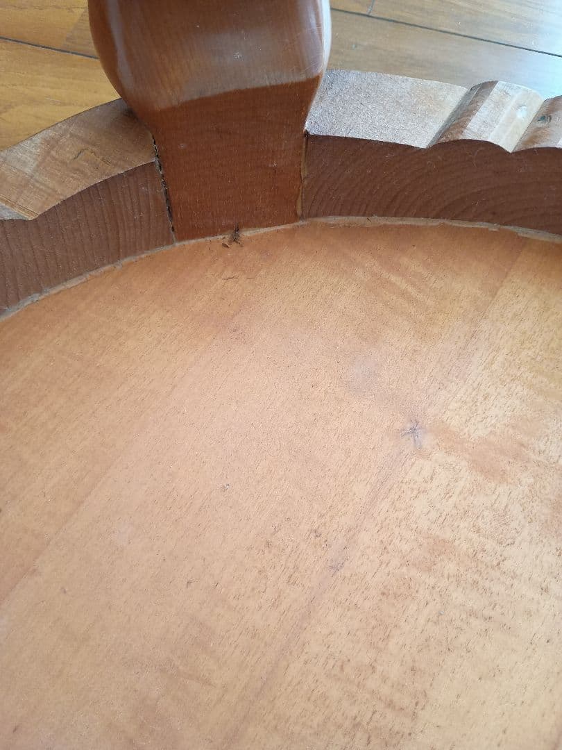 象嵌加工　イタリア製猫足　木製テーブル