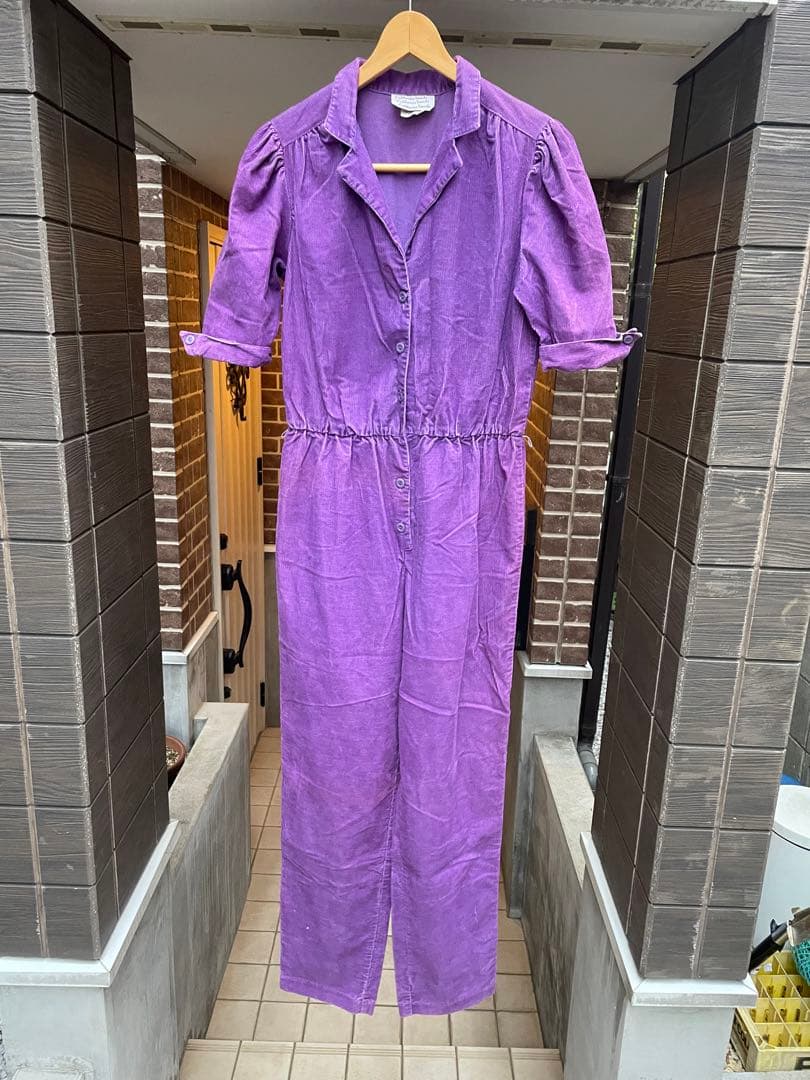 1980'sヴィンテージオールインワンつなぎ✴︎コーデュロイ