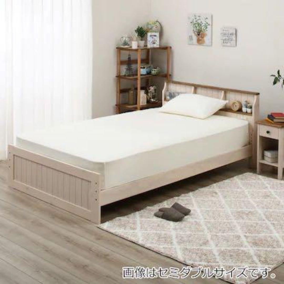 引取限定　木製シングルベッドフレーム 引き出し収納付き