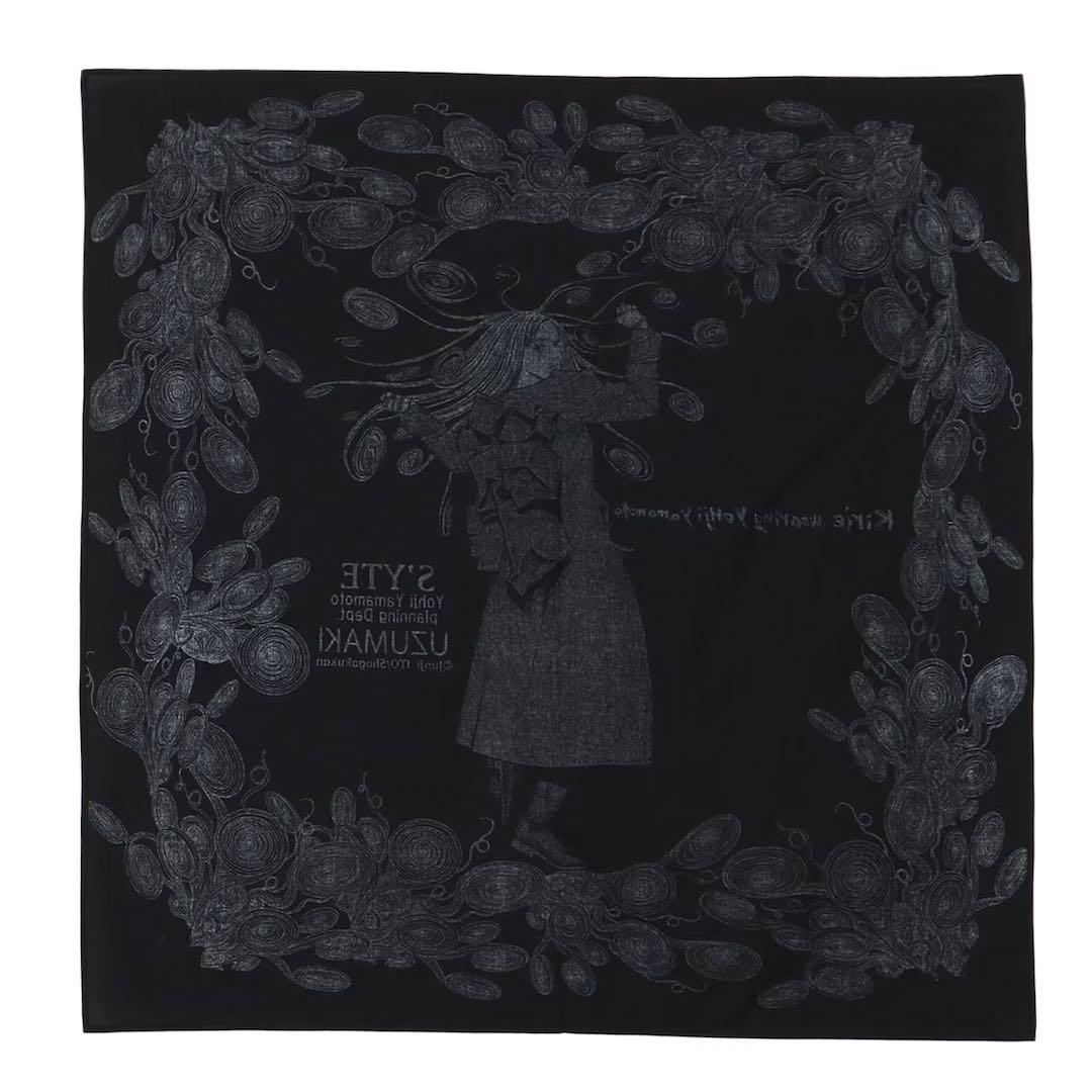 S'YTE×伊藤潤二 25aw 五島桐絵スカーフ / うずまき