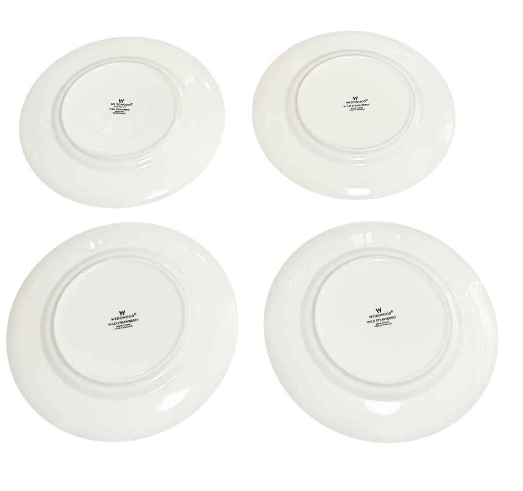 ウェッジウッド ワイルドストロベリー フルリムプレート 4枚
