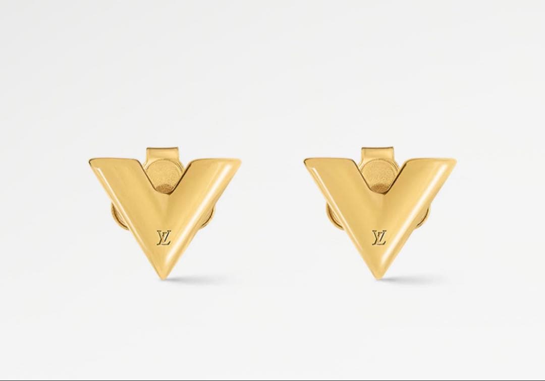 Louis Vuitton エセンシャルV ゴールド ピアス　片耳　本体のみ