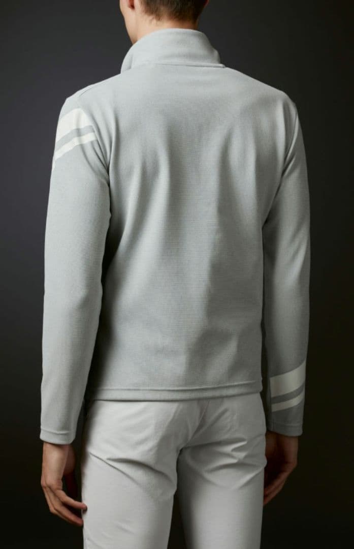 【入手困難】デサントゴルフ ロゴプリントジャージー ジャケット M グレー