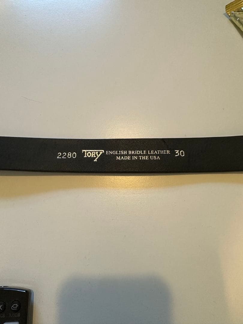 TORY LEATHER / トリーレザーベルト / 30 ブラック&シルバー