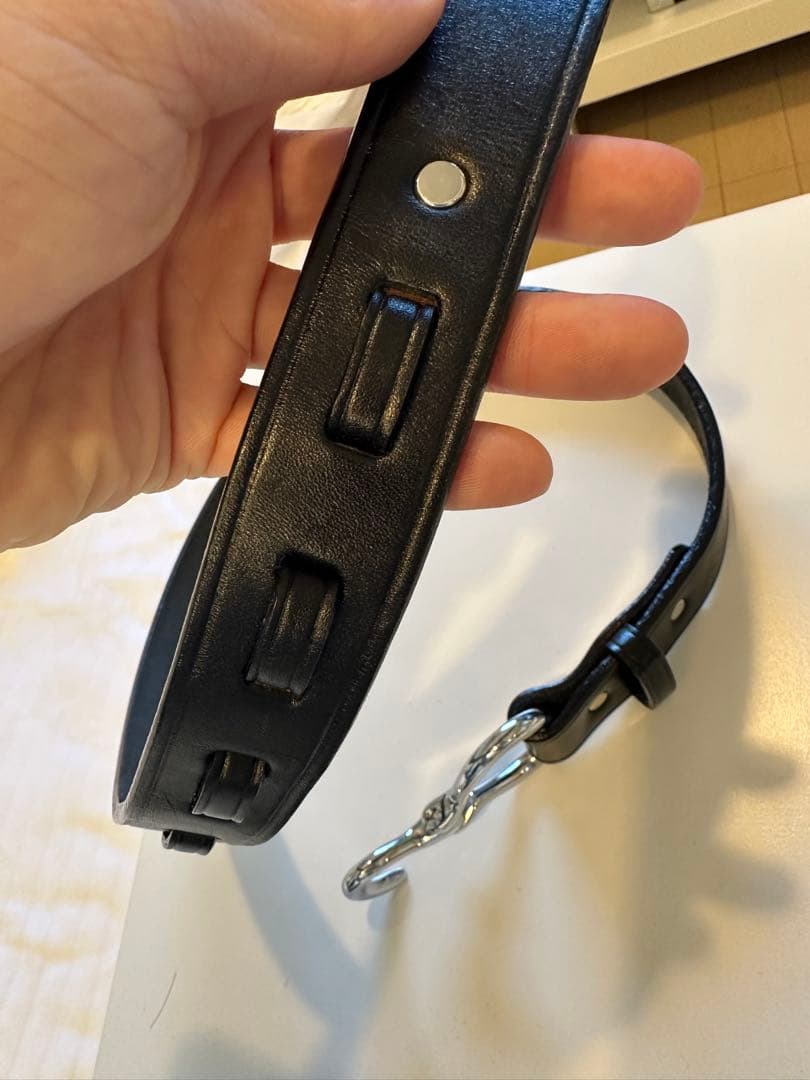 TORY LEATHER / トリーレザーベルト / 30 ブラック&シルバー