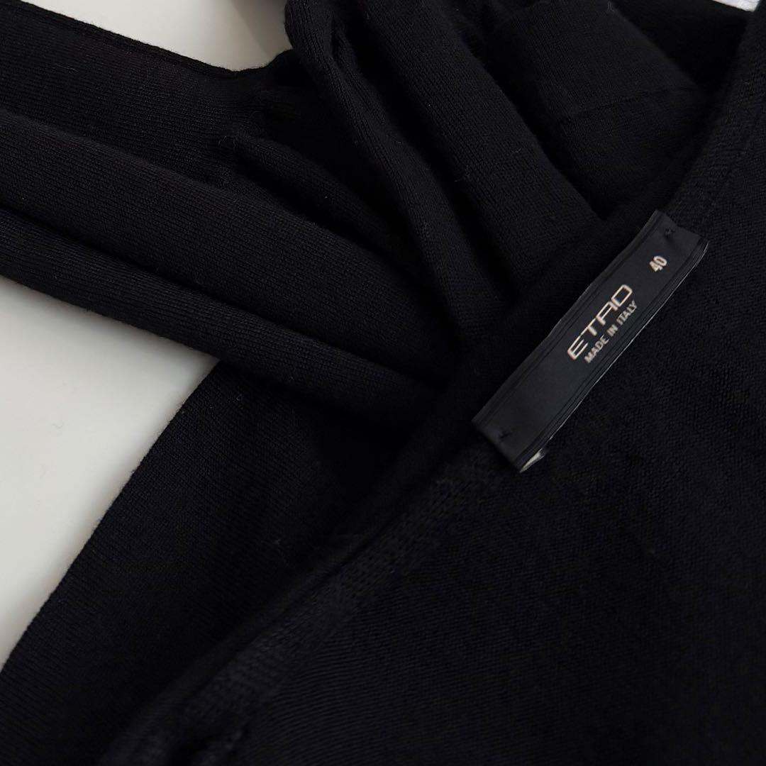 ETRO ♡ ボウタイリボンニットプルオーバー ブラック