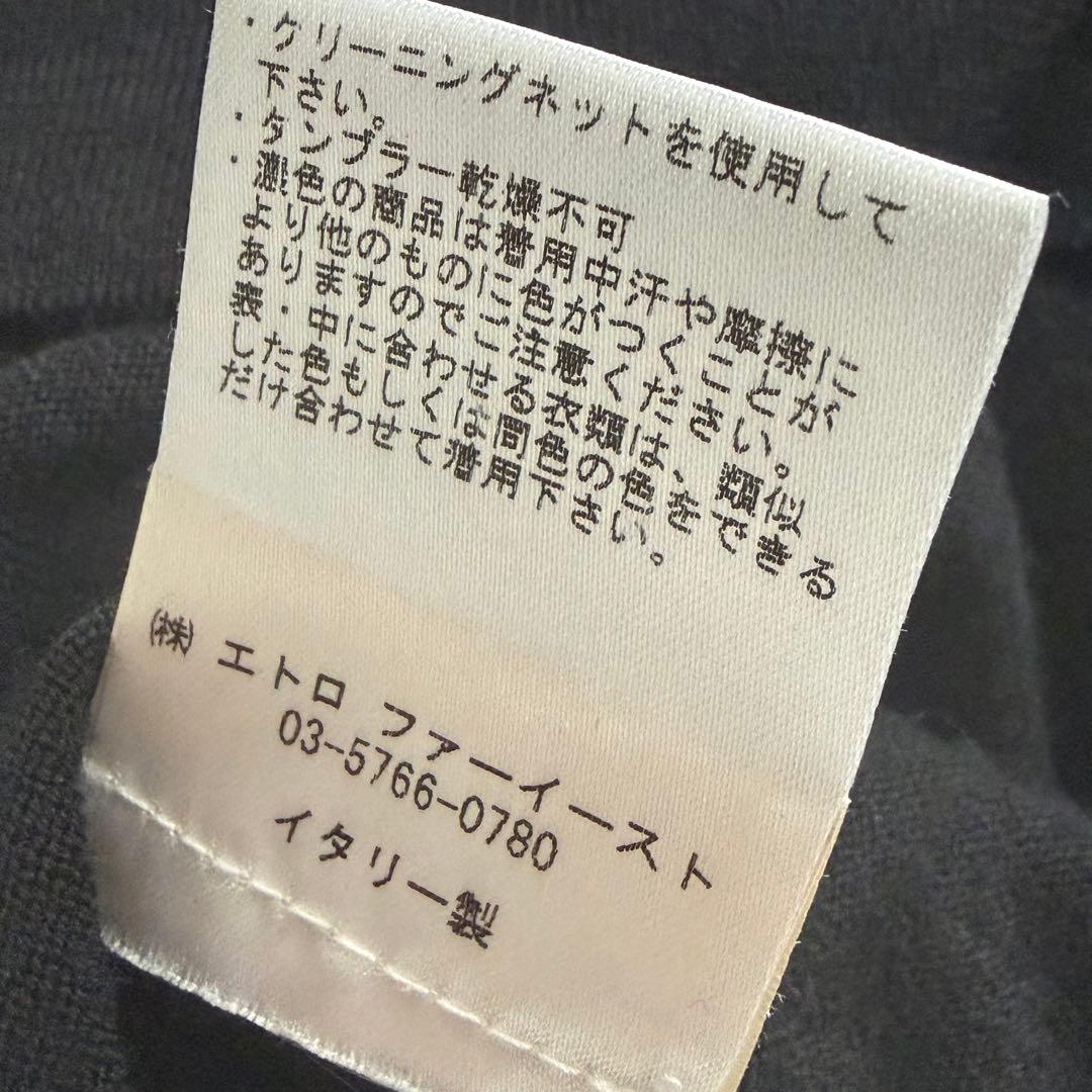 ETRO ♡ ボウタイリボンニットプルオーバー ブラック