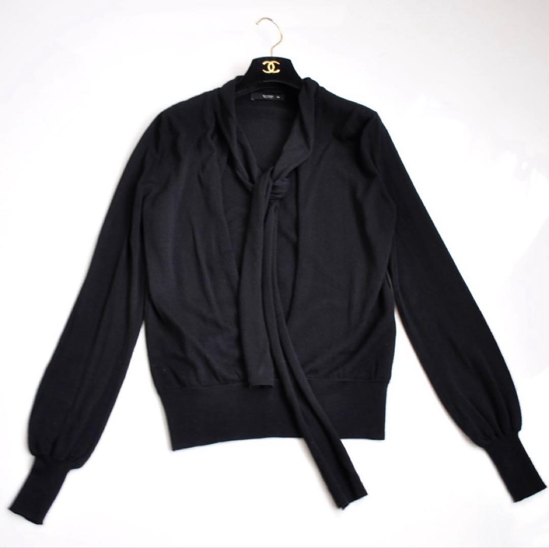 ETRO ♡ ボウタイリボンニットプルオーバー ブラック