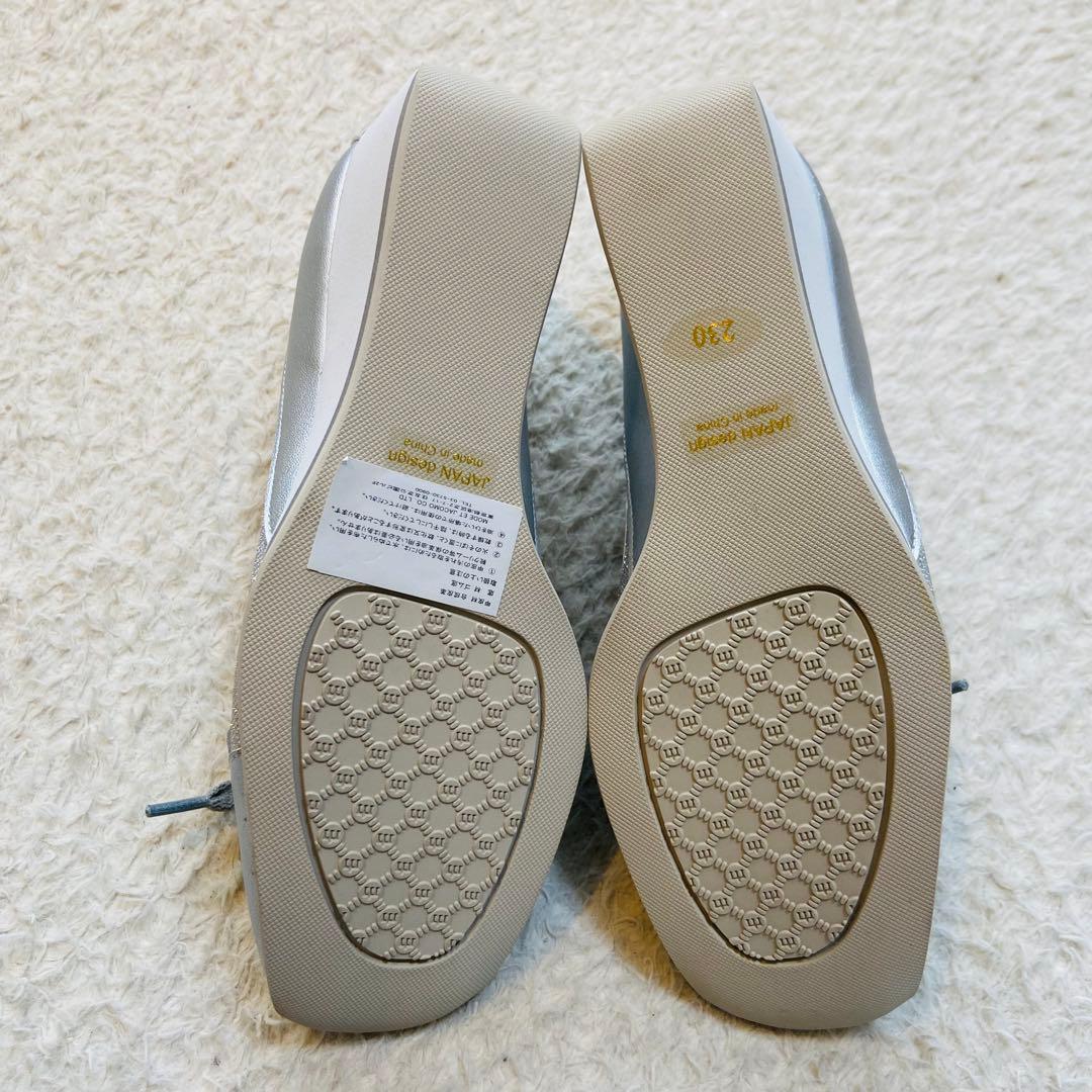 未使用 モード エ ジャコモ ウェッジソール スニーカーパンプス ラメ 23.0