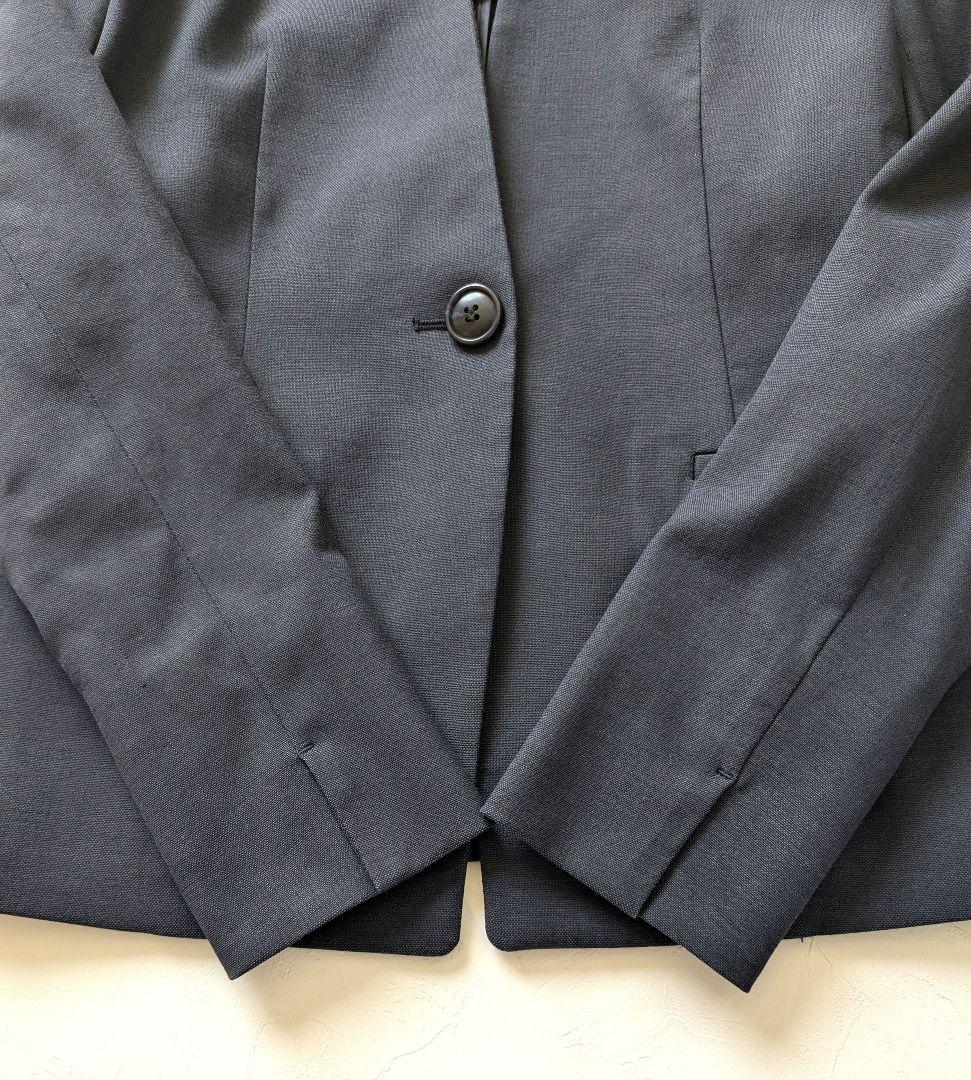 プラステ　パンツスーツ　ネイビー　ノーカラー　Ｓ/М　セットアップ