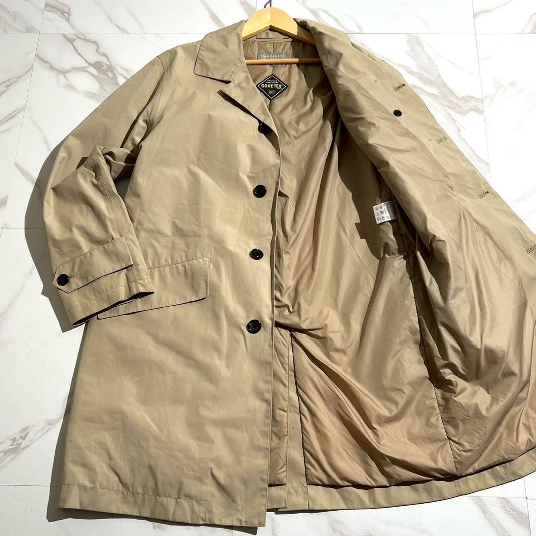 Lサイズ　マーガレットハウエル　ステンカラーコート　ゴアテックス　ベージュ