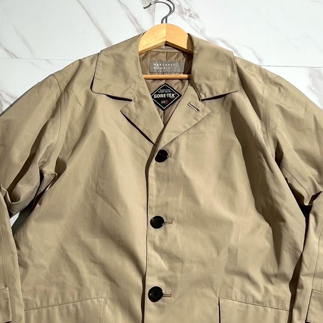 Lサイズ　マーガレットハウエル　ステンカラーコート　ゴアテックス　ベージュ