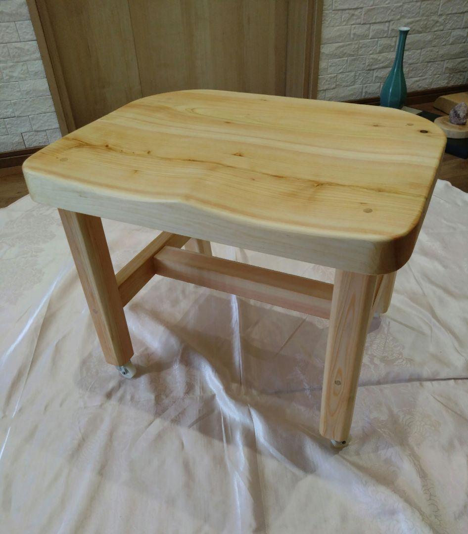 杉板のテーブル・檜の椅子セット　ねこさんになります❕