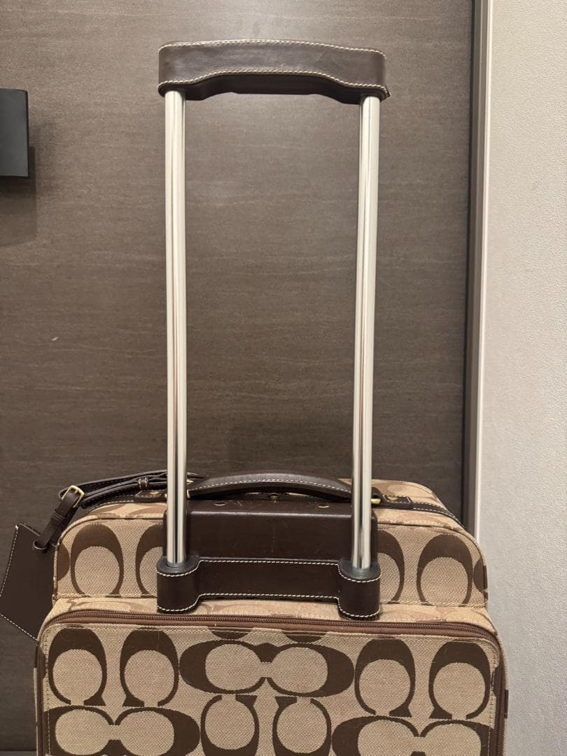 COACH 中型キャリーケース ブラウンモノグラム