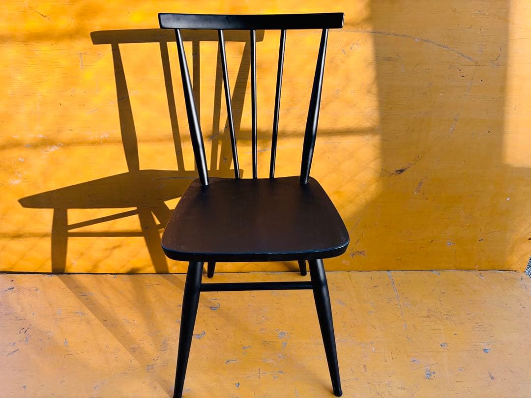 J45★関家具★キキチェア ダイニングチェア ブラック クラッシュゲート