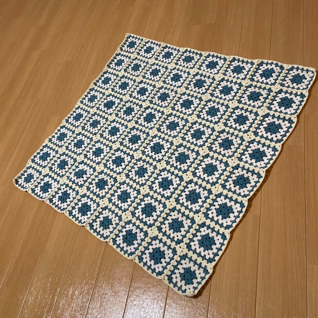 【受注作成】【選べるカラー】グラニースクエアブランケット