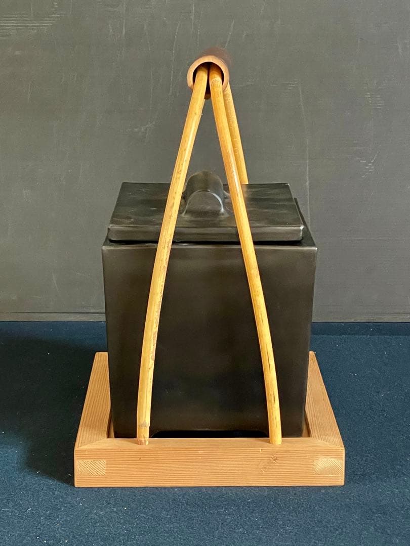 【未使用 美品】「祖」 火消壺 寄神 崇白 共箱 火消し壺 茶道具（1120A）