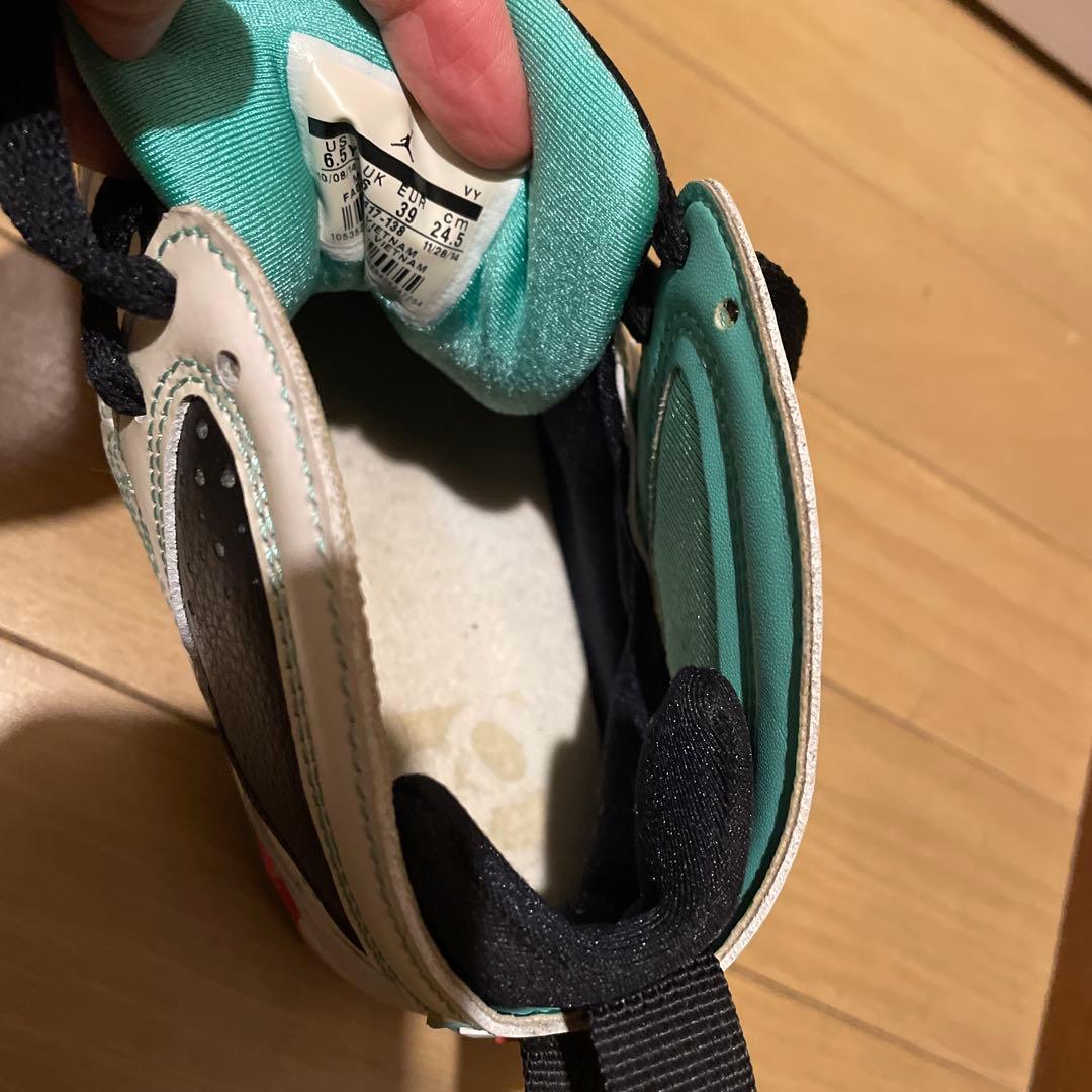 エア ジョーダン 7 ホワイト/グリーンレディースシューズ