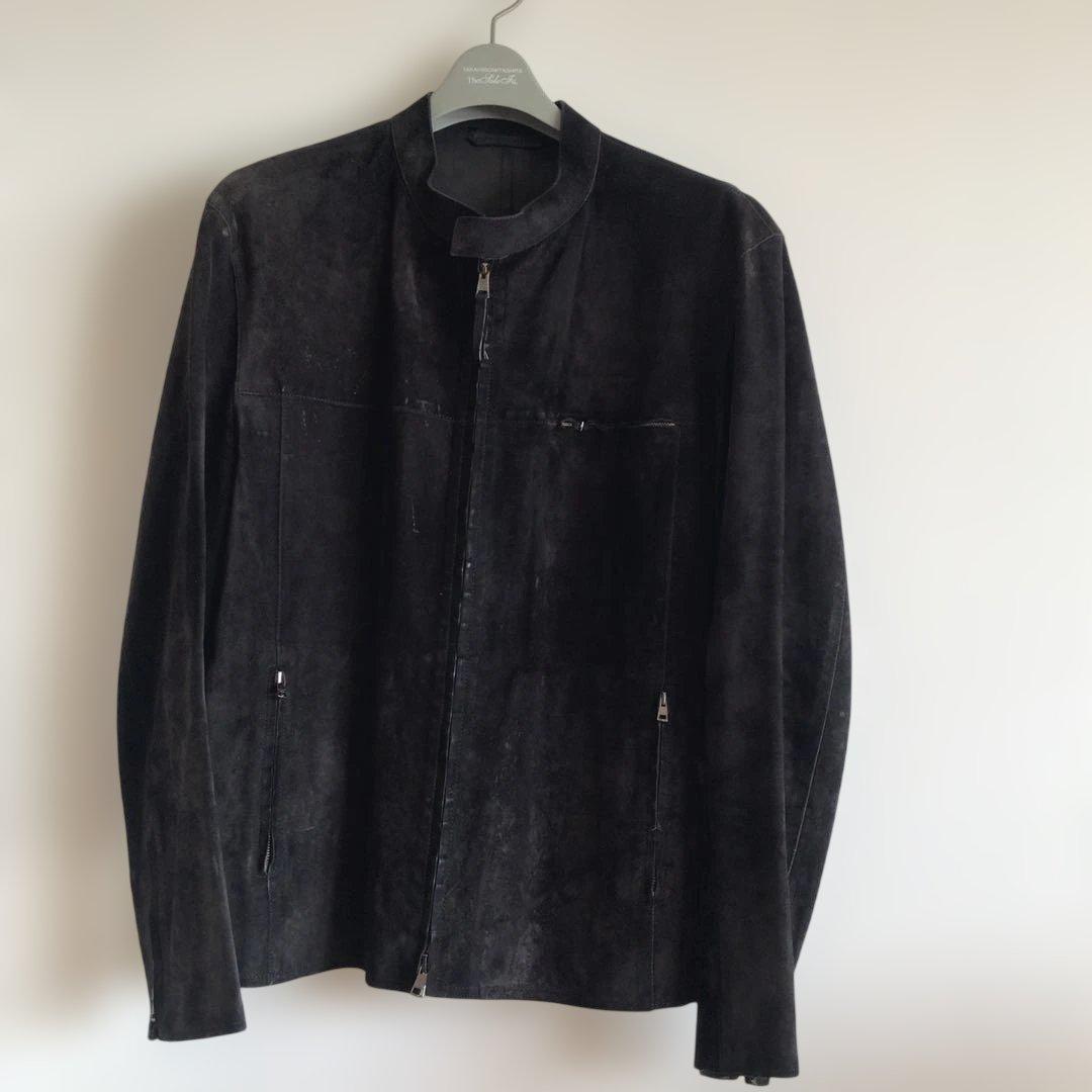 グッチGUCCI スウェード　シングルライダース　サイズ48