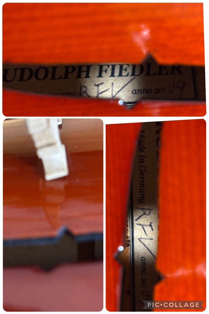 ルドルフ フィドラー　RFV バイオリン　4/4 2009年　ドイツ製