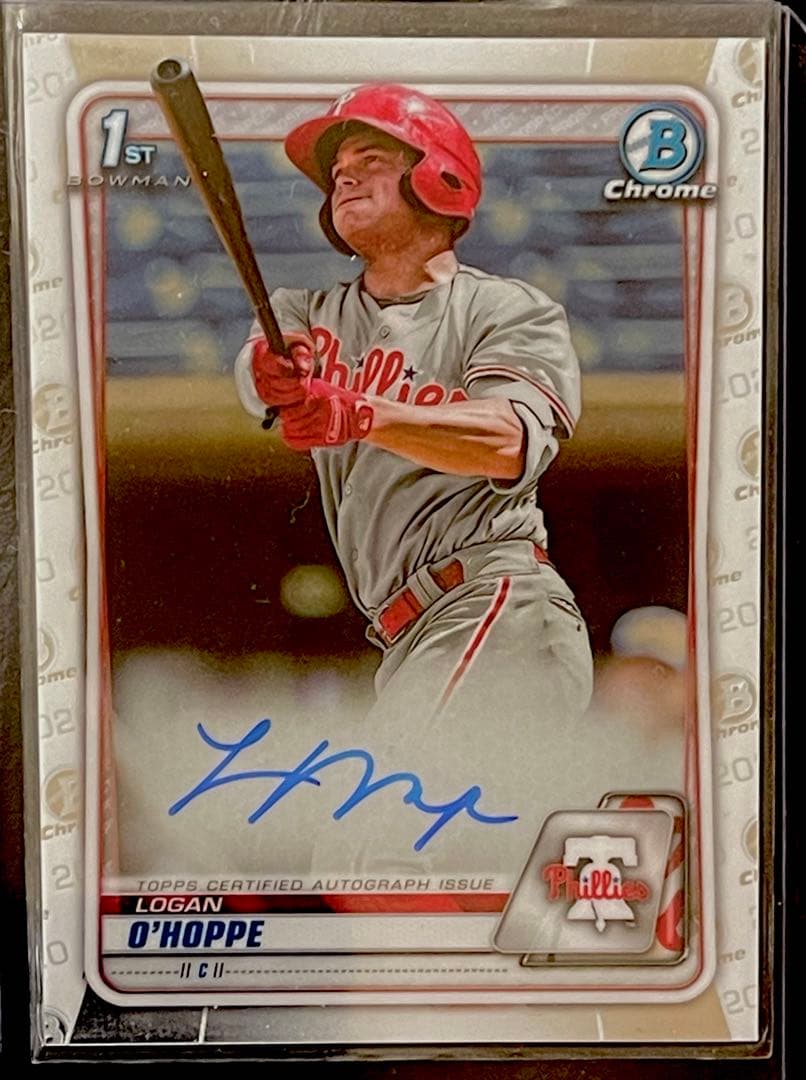 大活躍　Logan O’Hoppe 直筆サイン　オホッピー2020 Chrome