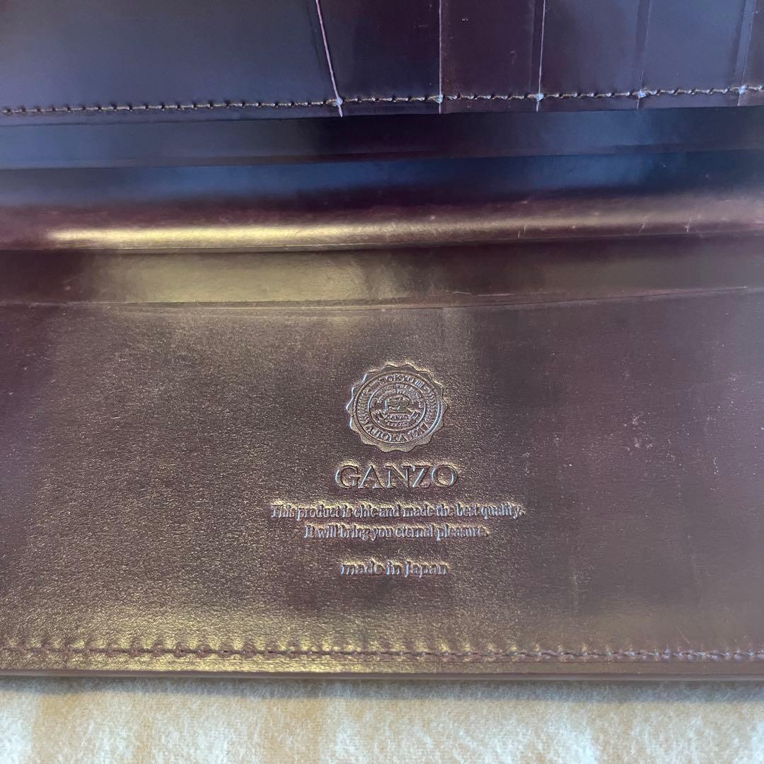 GANZO ガンゾ シェルコードバン2 純札入れ バーガンディ 57127 美品