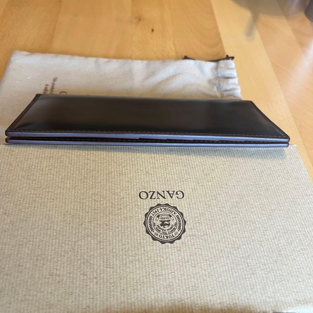 GANZO ガンゾ シェルコードバン2 純札入れ バーガンディ 57127 美品