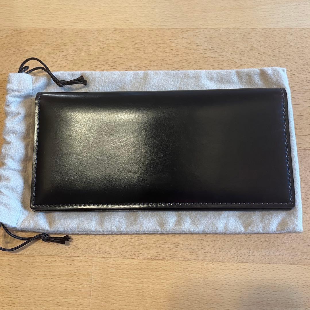 GANZO ガンゾ シェルコードバン2 純札入れ バーガンディ 57127 美品