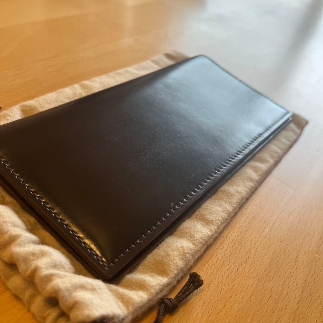 GANZO ガンゾ シェルコードバン2 純札入れ バーガンディ 57127 美品