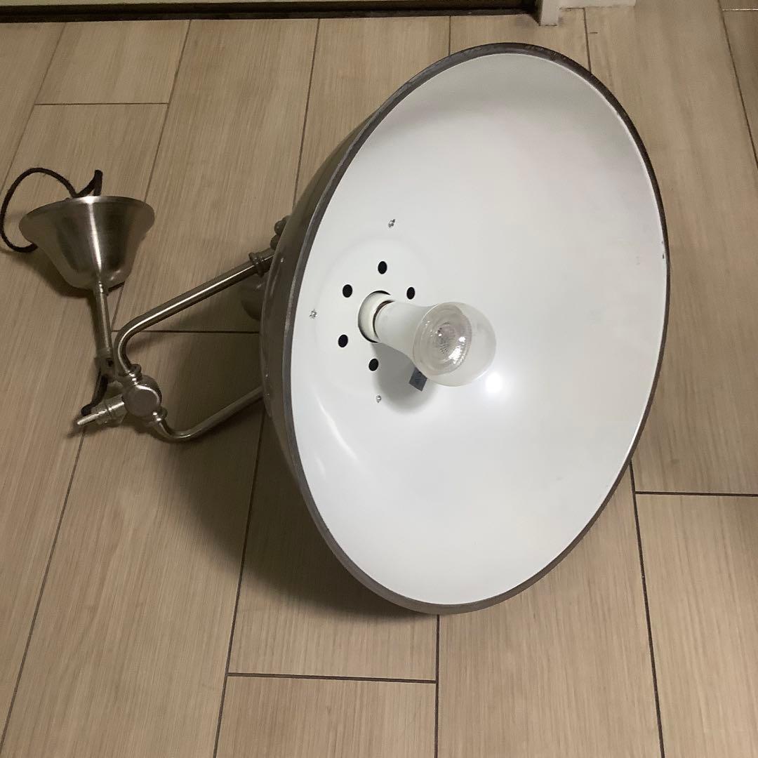 シルバー ドーム型シーリングライト 工業系 ドイツ インテリア