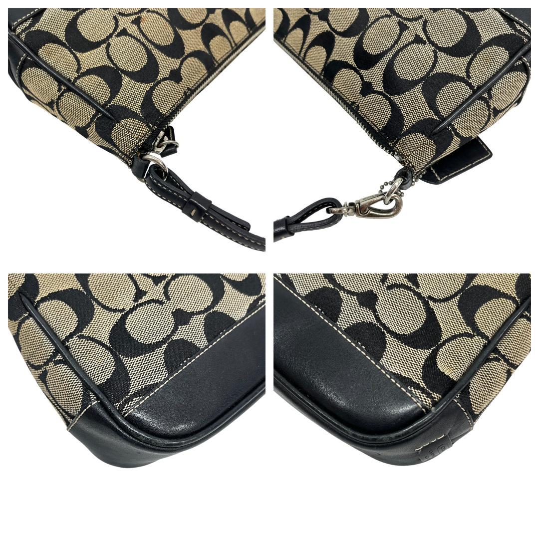 COACH ポーチ ハンドバッグ シグネチャー 6094 シグネチャー 黒