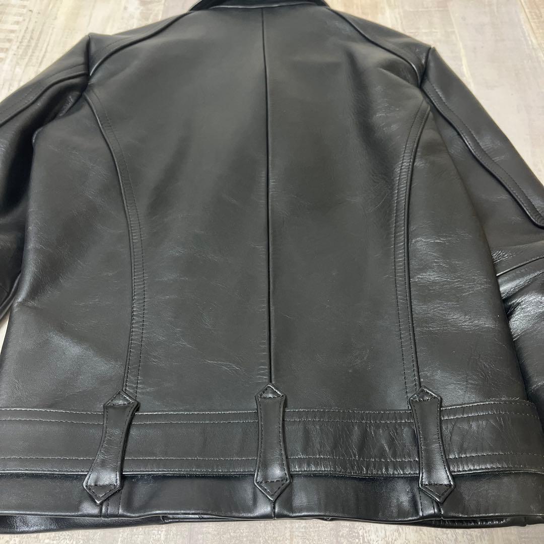 【極美品 柔らか上質牛革】Time is on カウハイド ダブル ライダース