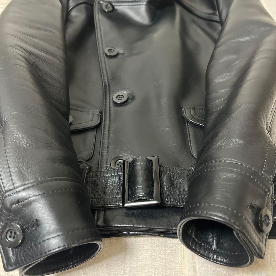 【極美品 柔らか上質牛革】Time is on カウハイド ダブル ライダース