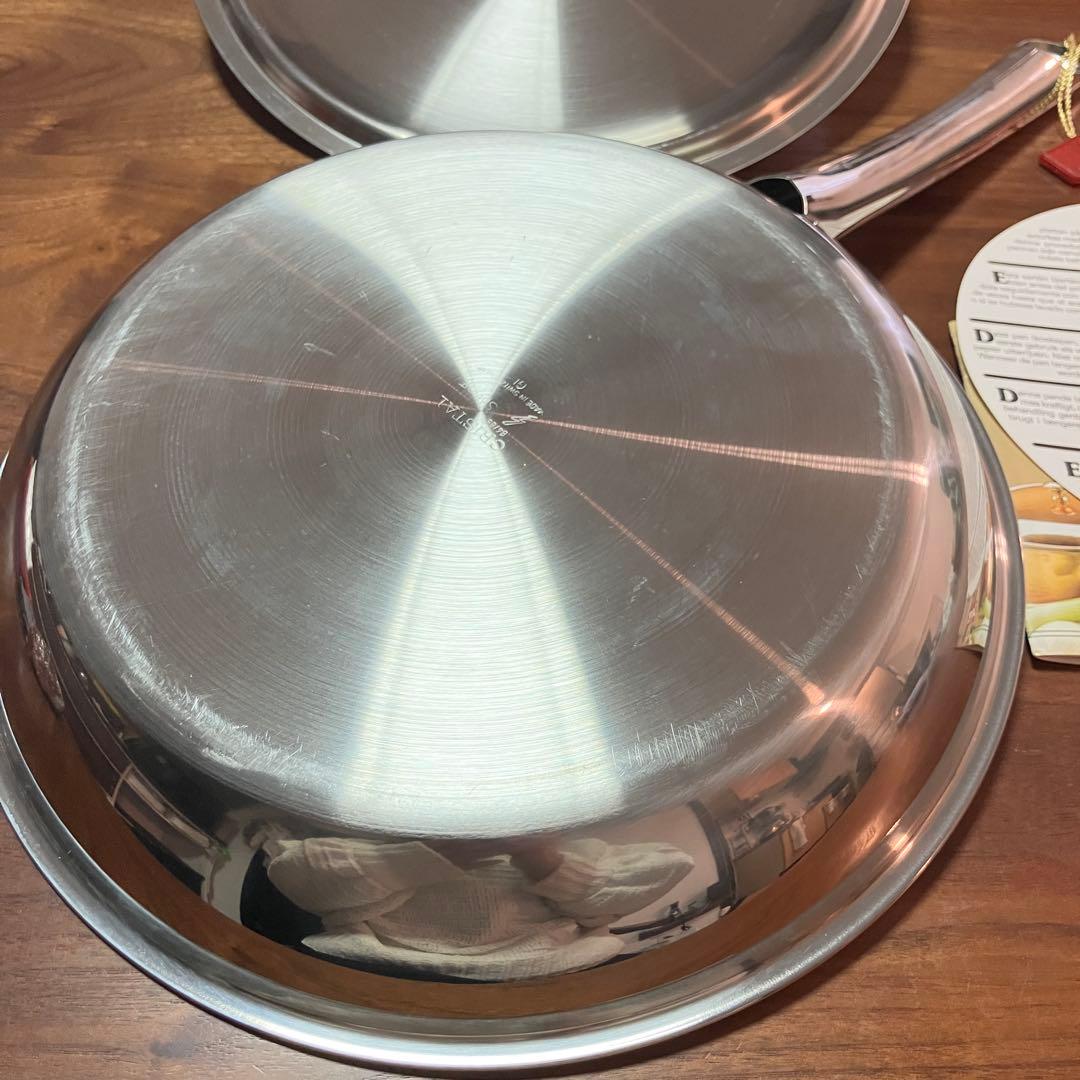 スイス製　スプリング社　クリスタル　フライパン　ソテーパン　口径外寸28cm