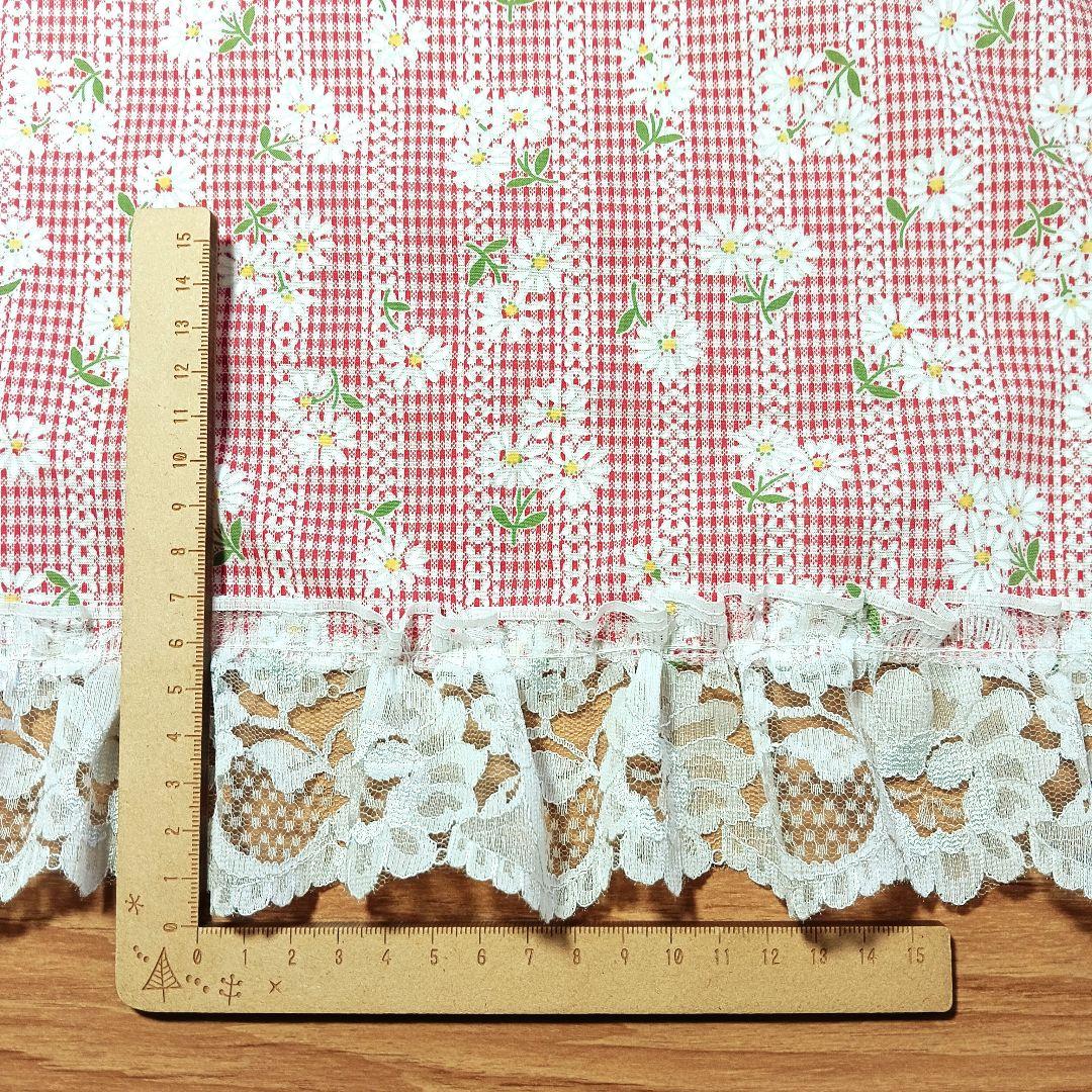顕様特注品♡カフェカーテン♡花柄♡ロング♡ドット♡リボン♡丈115×100×2枚