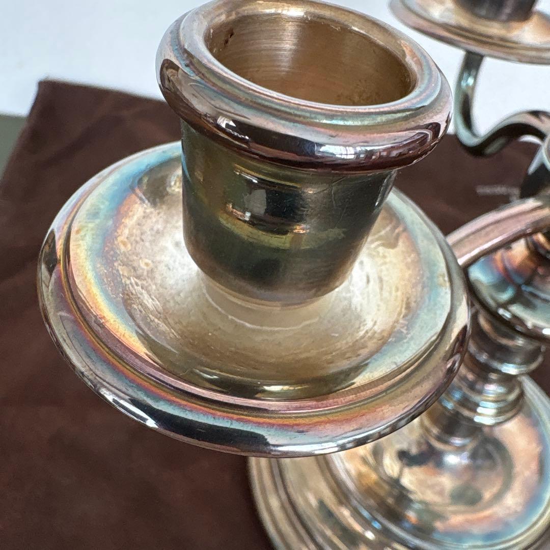 クリストフル　キャンドルスタンド　燭台　Christofle 3灯 ろうそく立て