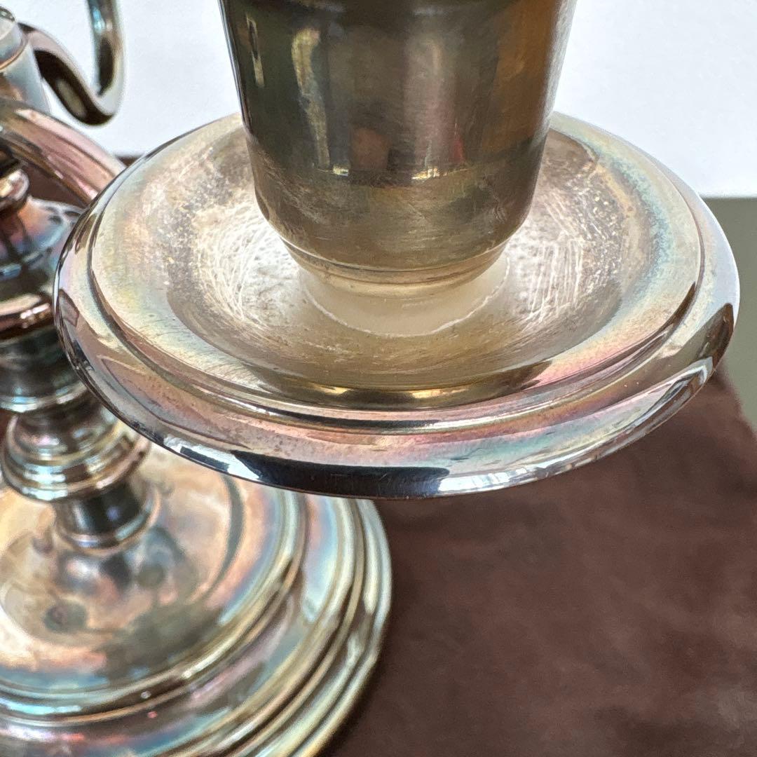 クリストフル　キャンドルスタンド　燭台　Christofle 3灯 ろうそく立て