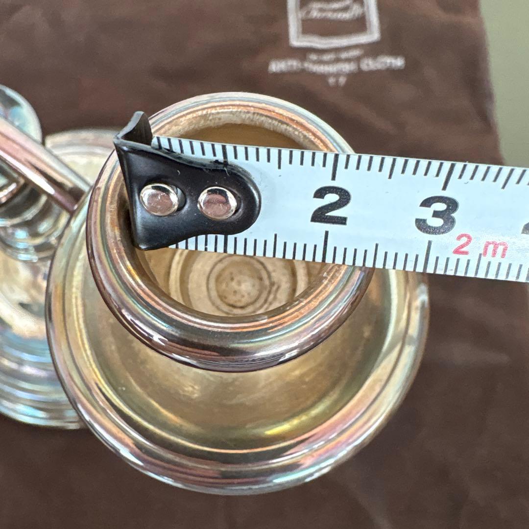 クリストフル　キャンドルスタンド　燭台　Christofle 3灯 ろうそく立て