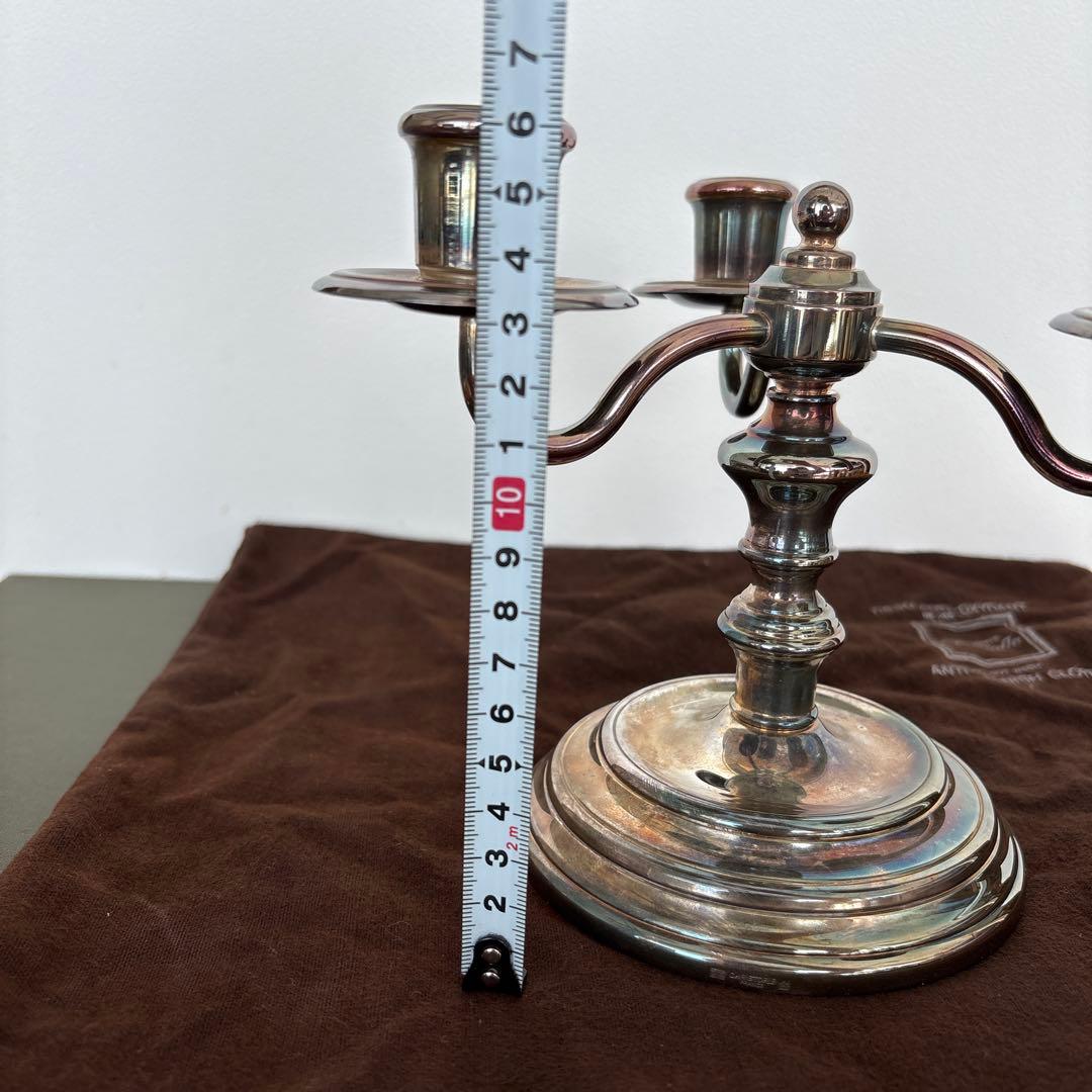 クリストフル　キャンドルスタンド　燭台　Christofle 3灯 ろうそく立て